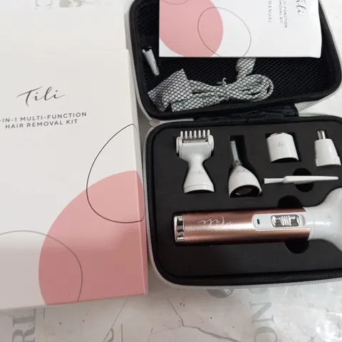 BOXED TILI 5-IN-1 MULTI FUNCTIONAL HAIR REMOVAL KIT PINK