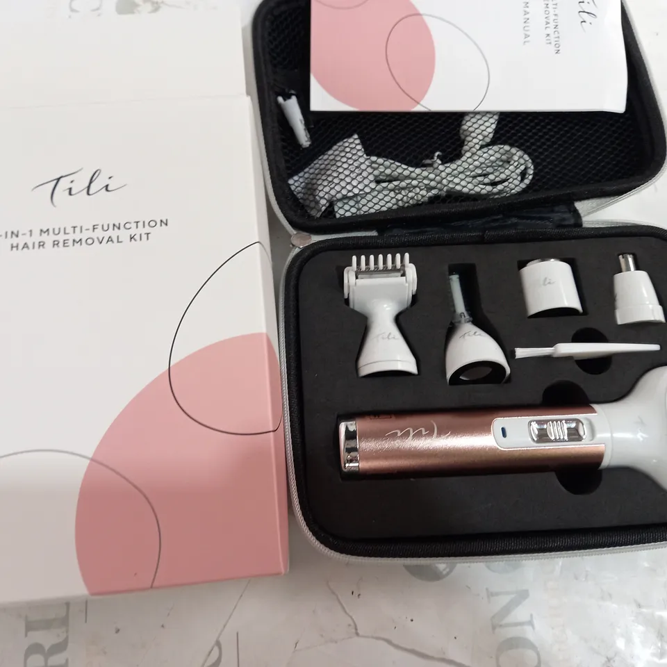 BOXED TILI 5-IN-1 MULTI FUNCTIONAL HAIR REMOVAL KIT PINK
