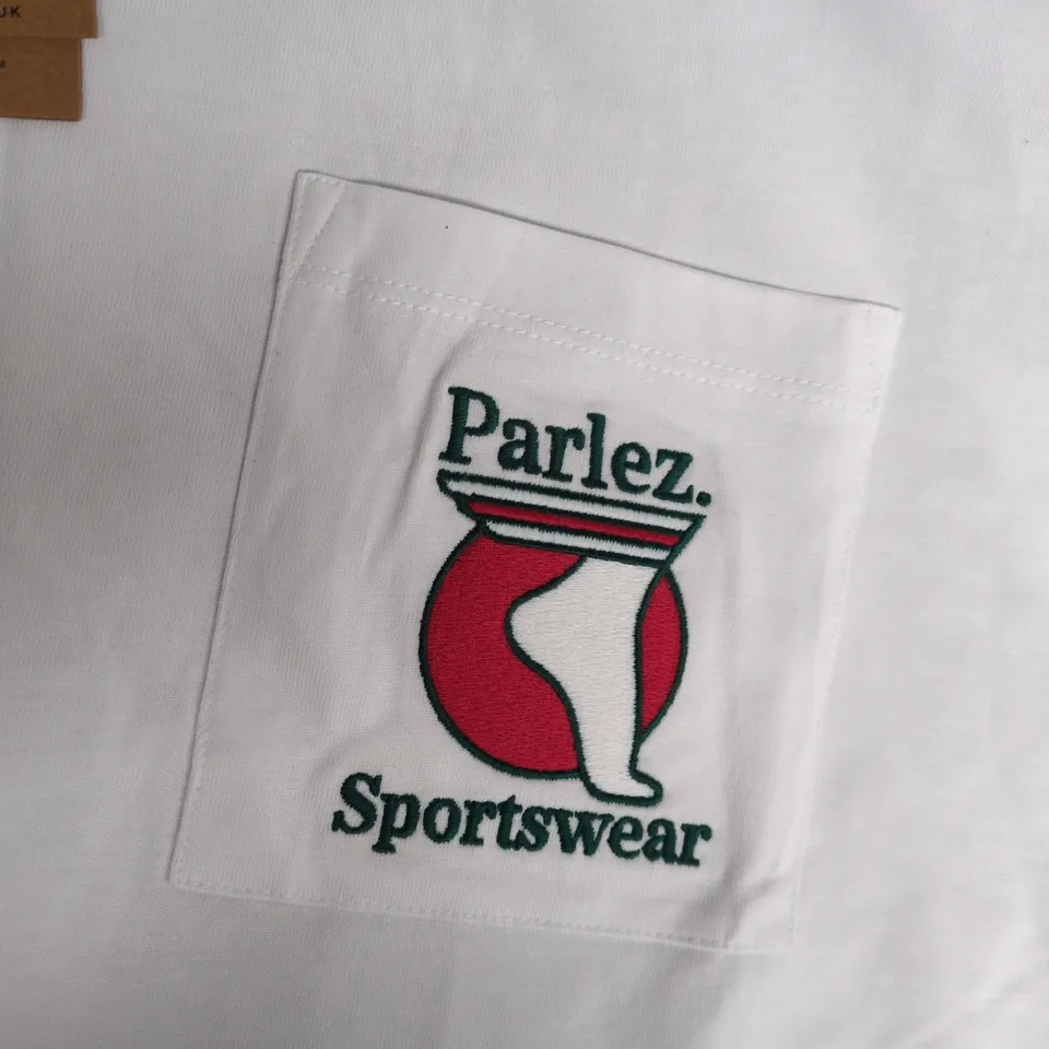 PARLEZ CURRERE POCKET T-SHIRT IN WHITE - XL