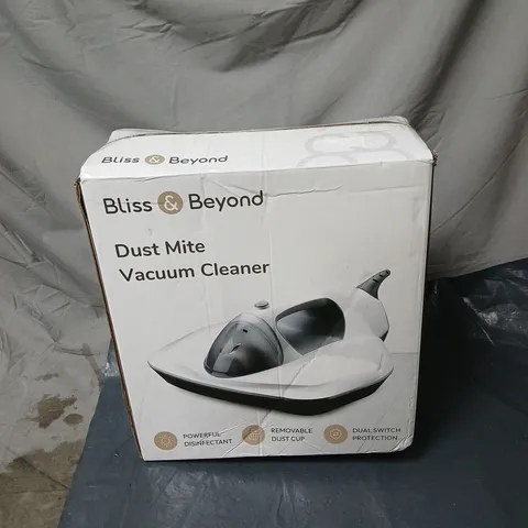 BLISS AND BEYOND DUST MITE VACUUM CLEANER BOXED