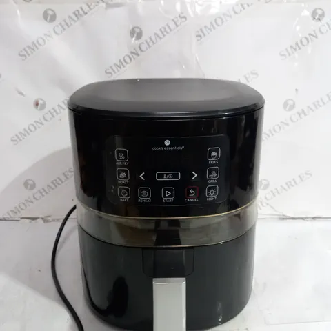 BOXED COOK'S ESSENTIALS 4L AIR FRYER IN BLACK