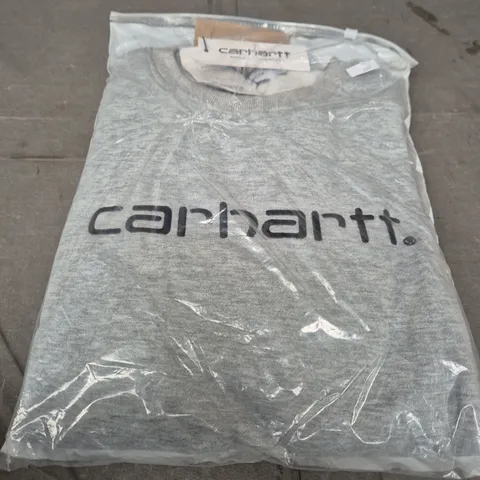 CARHARTT GREY CREW NECK JUMPER SIZE L