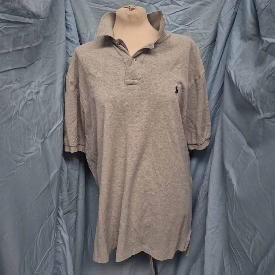 POLO RALPH LAUREN POLO SHIRT – GREY, XXL