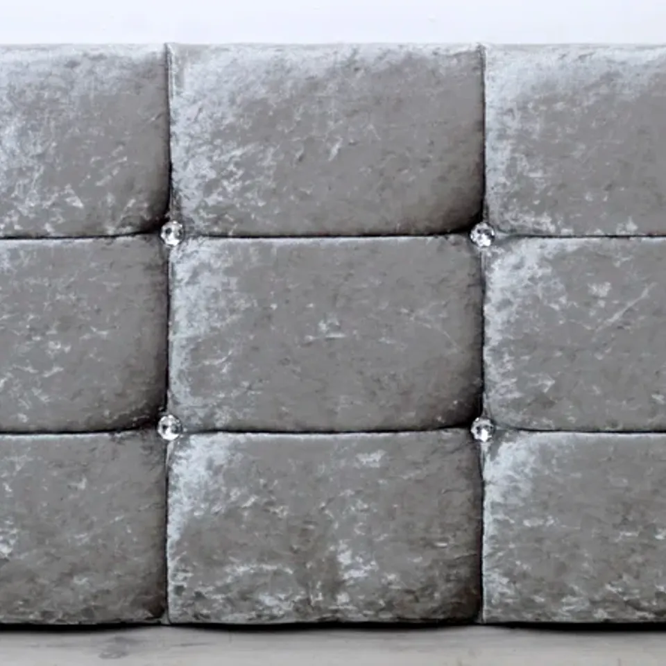 BAGGED DYE UPHOLSTERED DOUBLE DIVAN HEADBOARD