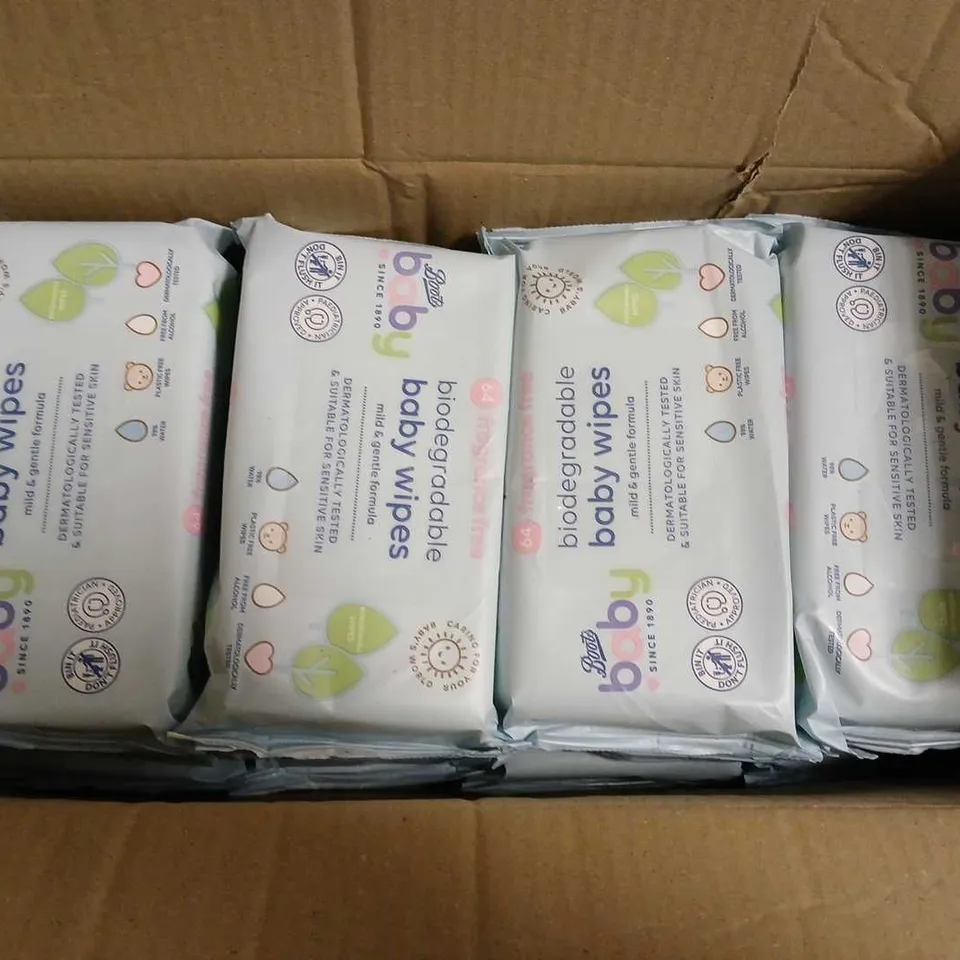 BOXED BOOTS BABY BIODEGRADABLE WIPES (12x64)