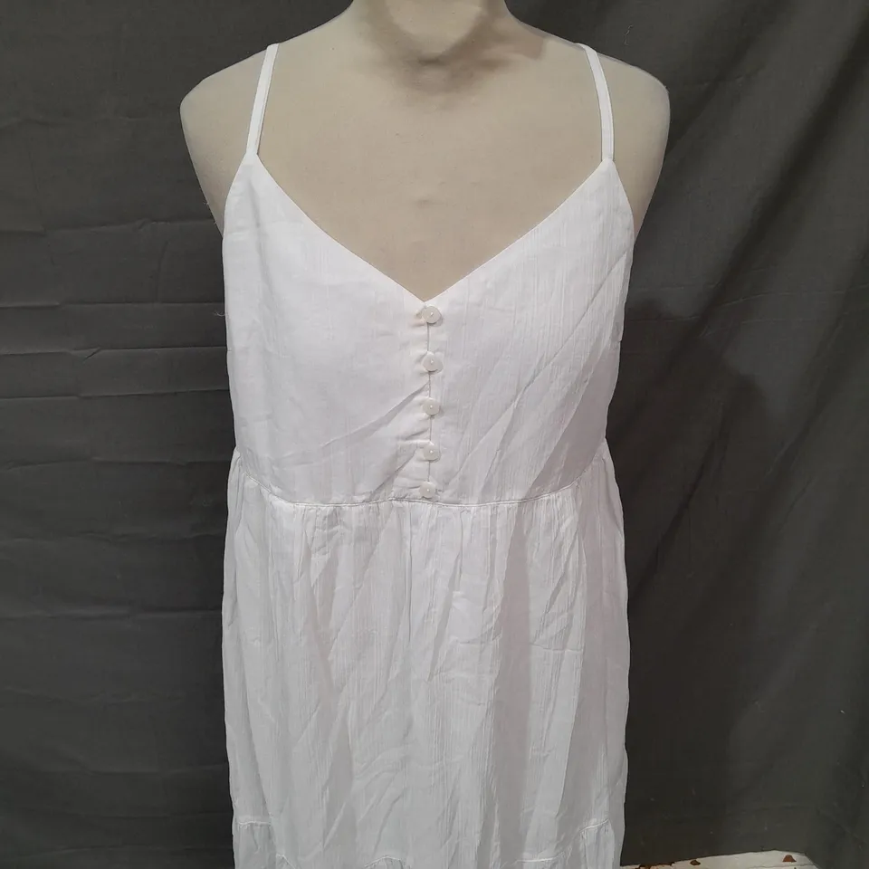 UNIQLO WOMENS CRINKLE COTTON CAMISOLE DRESS - SMALL