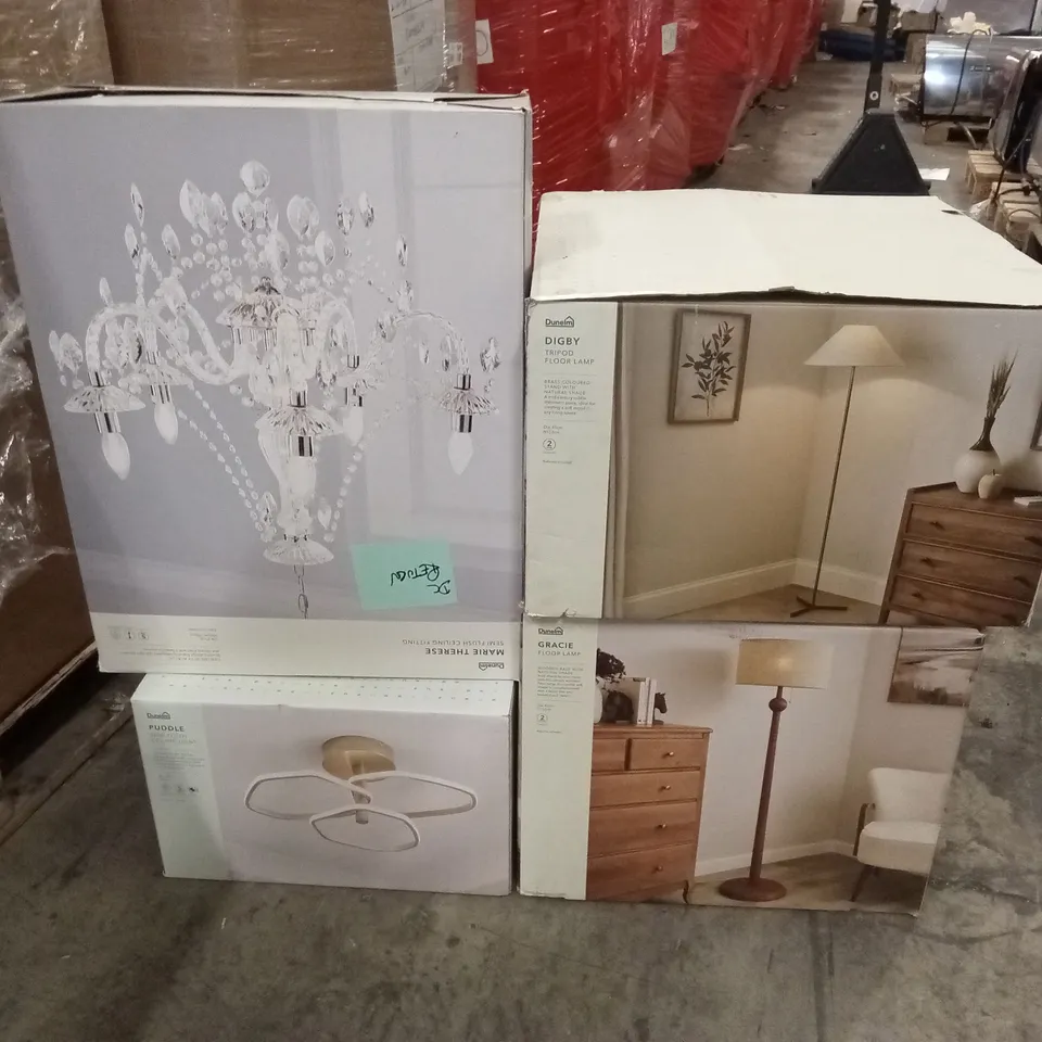 PALLET OF APPROXIMATELY 25 ASSORTED INDOOR LIGHTING PRODUCTS