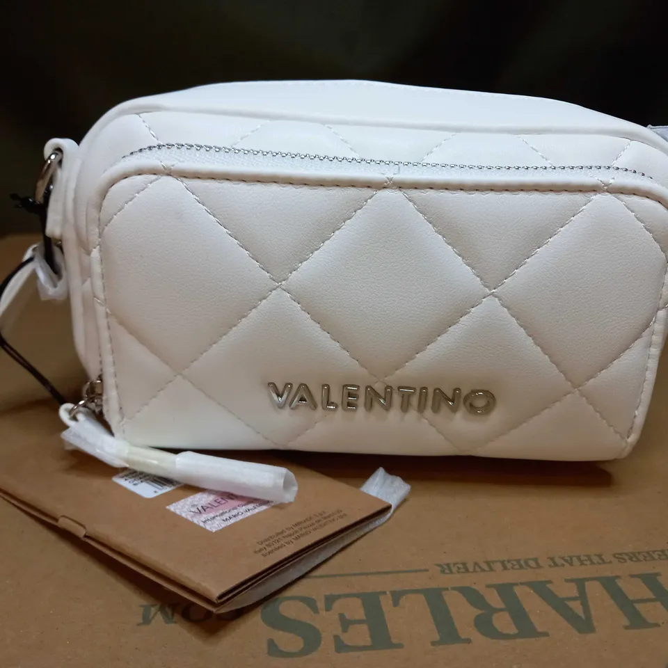 VALENTINO BAGS OCARINA RECYCLE WITTE CROSSBODY BAG - WHITE