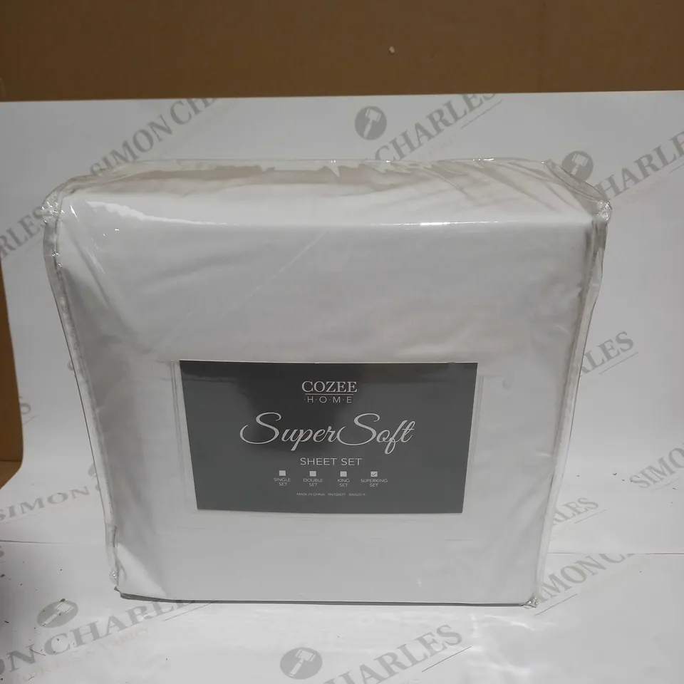 COZEE HOME SUPERSOFT SHEET SET - SUPERKING