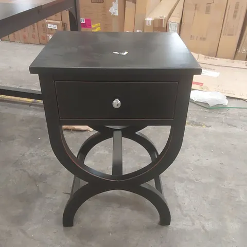 CAFAR 1 DRAWER BEDSIDE TABLE COLOUR:BLACK