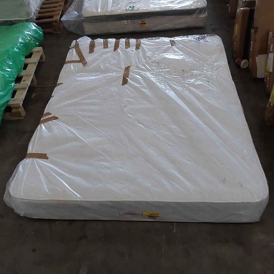 QUALITY BAGGED 5' KING SIZE QUILTO MEMORY SPRUNG OPEN COIL MATTRESS 