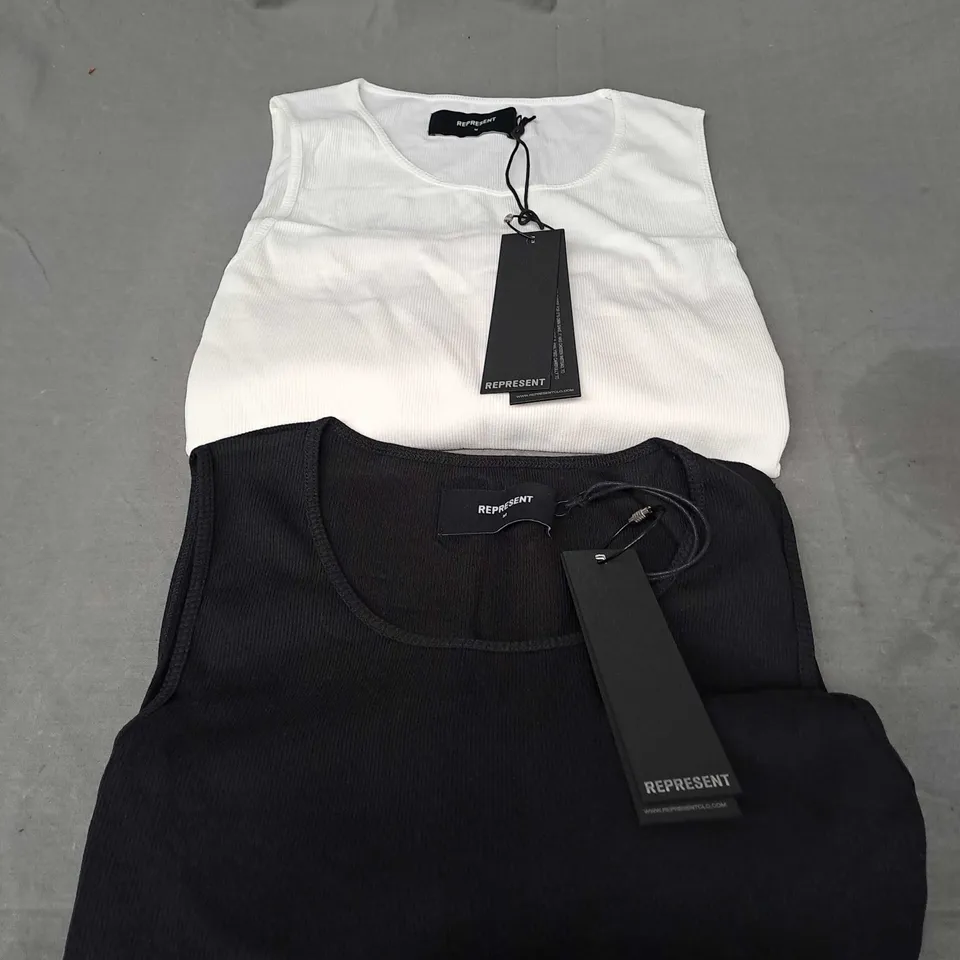 REPRESENT SET OF 2 RIB VEST - MEDIUM