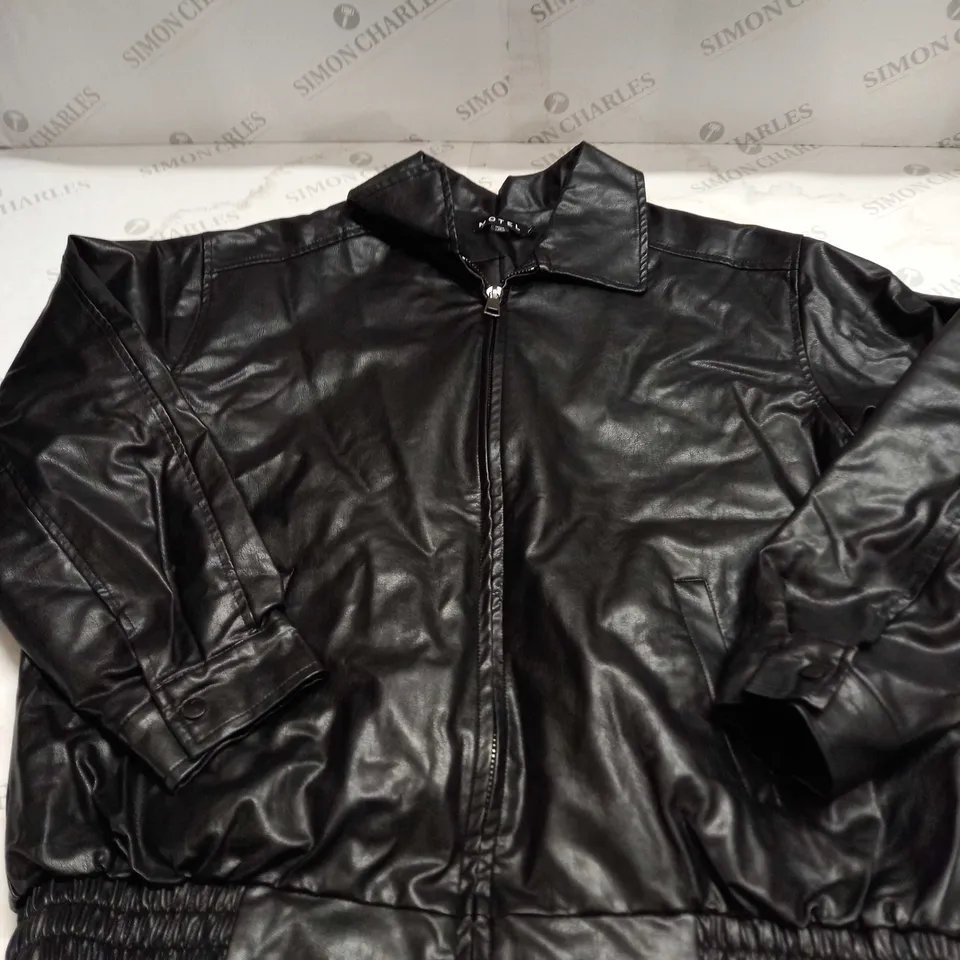 MOTEL LEATHER EFFECT JACKET SIZE M