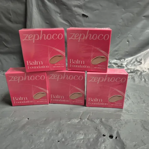 APPROXIMATELY 20 SEALED ZEPHOCO BALM FOUNDATIONS - 20G