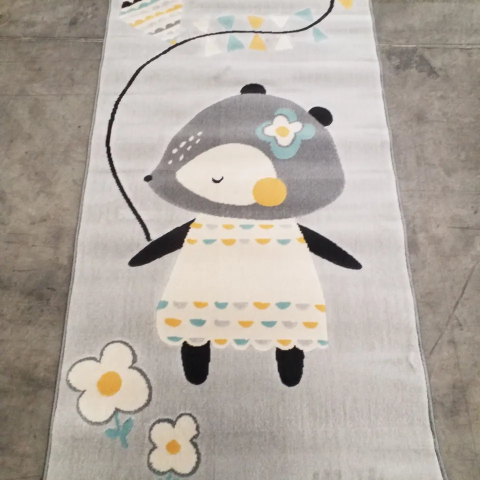 SADE AREA RUG IN GREY/YELLOW - 80×150CM
