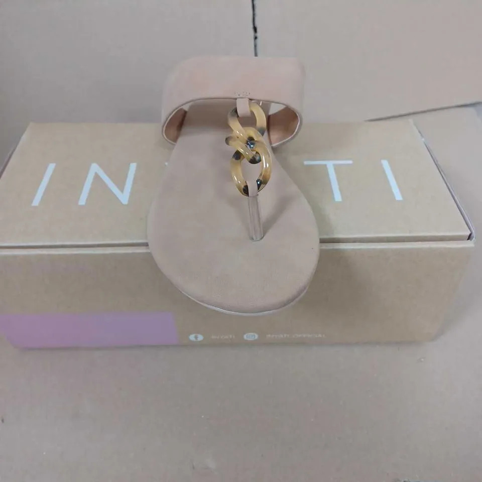 INYATI - LEANDRA THONG STYLE SANDAL IN TOASTED NUT - 6