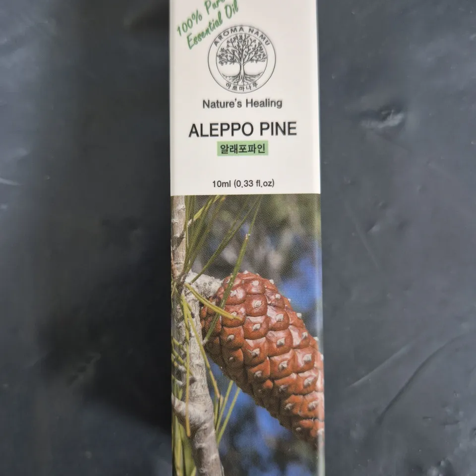 BOX OF APPROXIMATELY 200 NATURE'S HEALING ESSENTIAL OIL - ALEPPO PINE (10ML)
