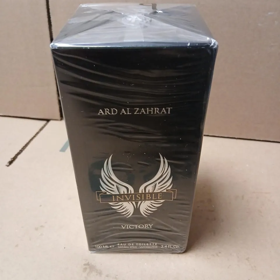 BOXED AND SEALED ARD AL ZAHRAT INVISIBLE VICTORY EAU DE TOILETTE 100ML