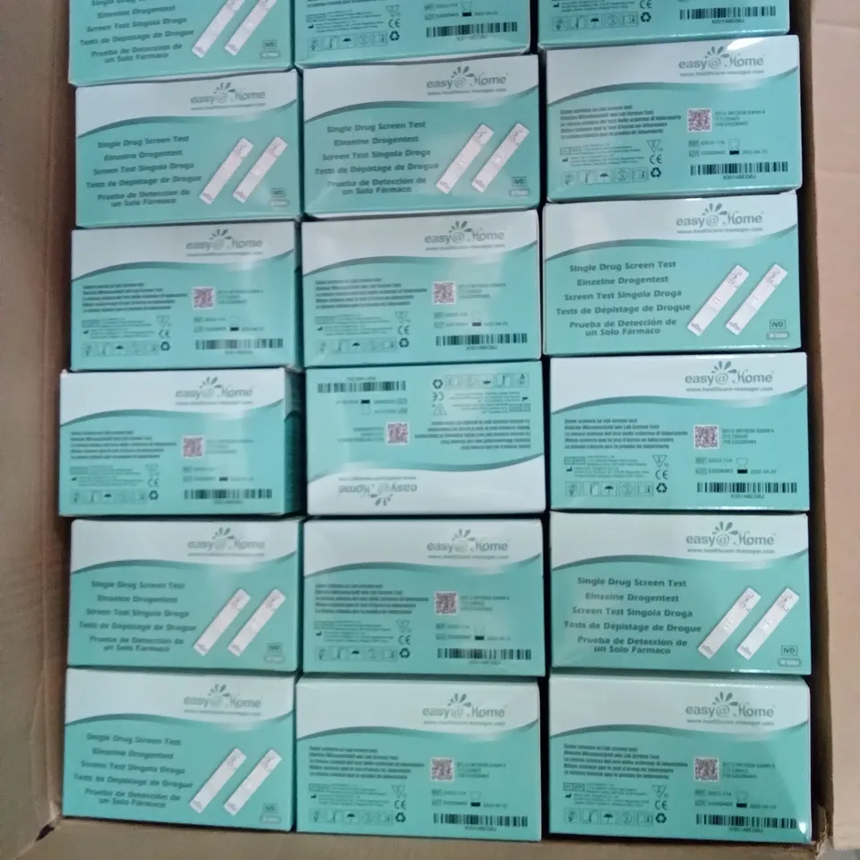 PALLET OF 24 BOXES EACH CONTAINING  APPROXIMATELY 72 EASY HOME SINGLE DRUG SCREEN TESTS