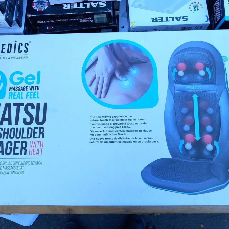 BOXED HOMEDICS SHIATSU BACK AND SHOULDER MASSAGER SGM-1600H-EUX