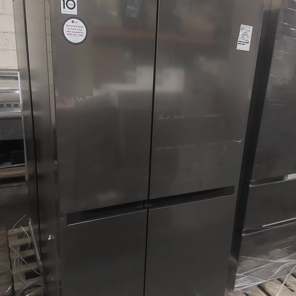 LG NATUREFRESH GSBC40PYPE AMERICAN STYLE FRIDGE FREEZER - PRIME SILVER - E RATED
