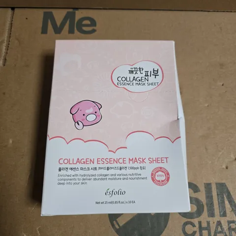 ESFOLIO COLLAGEN ESSENCE MASK SHEET – 10 X 25ML SHEETS