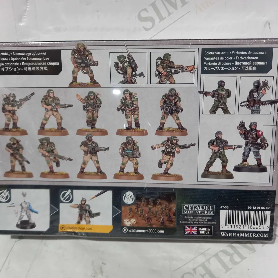 WARHAMMER 40K ASTRA MILITARUM CADIAN SHOCK TROOPS (BOX OF 10 MINIATURES)