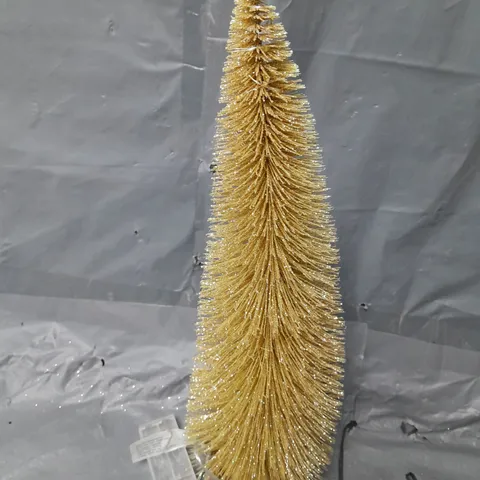 PRE LIT GOLD COLOUR BRUSH TREE DECOR 