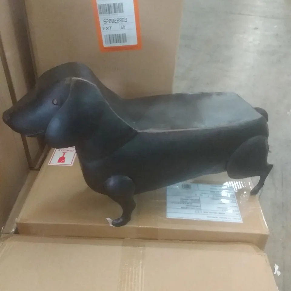 BRAND NEW BOXED DACHSHUND FOOT STOOL