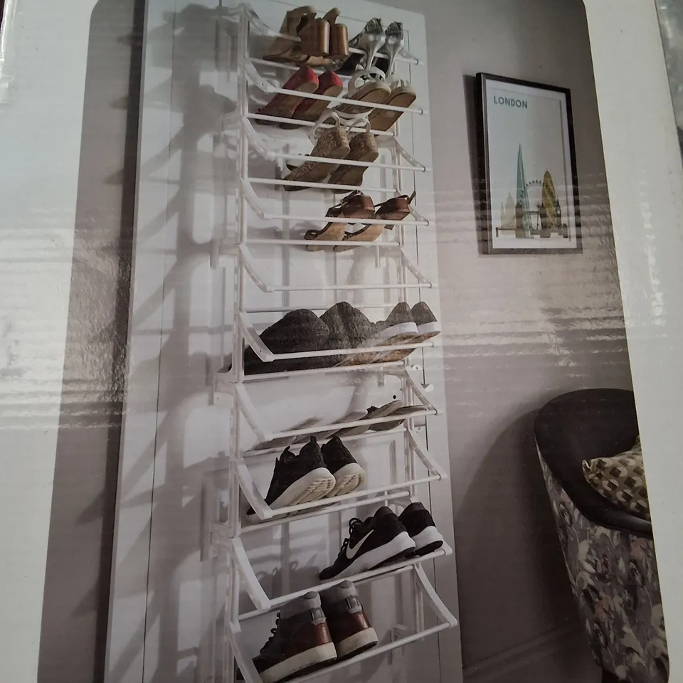 BOXED LLOYD PASCAL 10 TIER OVER DOOR SHOE RACK
