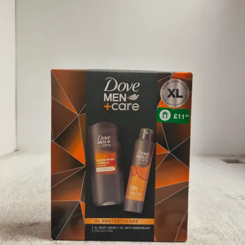 DOVE MEN+CARE XL PROTECT+CARE GIFT SET – SANDALWOOD & VANILLA (BODY WASH 400ML + ANTIPERSPIRANT 200ML)