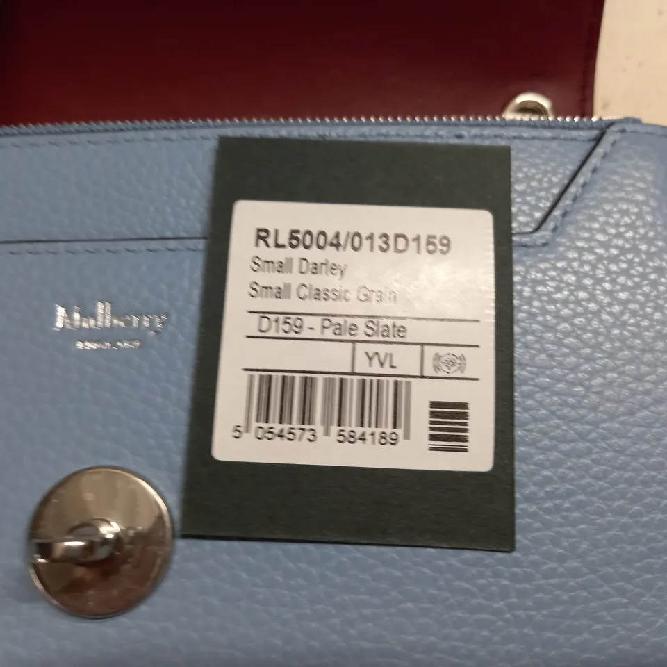 MULBERRY BLUE LEATHER HANDBAG