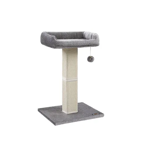 BOXED FEANDREA CAT SCRATCHING POST - LIGHT GREY