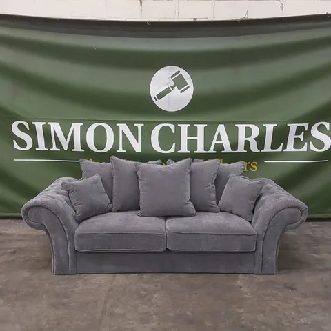 WINDSOR 3 SEATER FABRIC SCATTER BACK SOFA