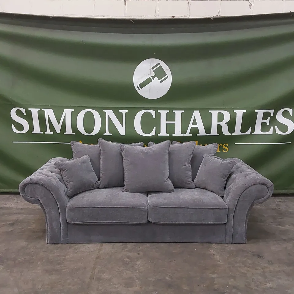 WINDSOR 3 SEATER FABRIC SCATTER BACK SOFA RRP £949