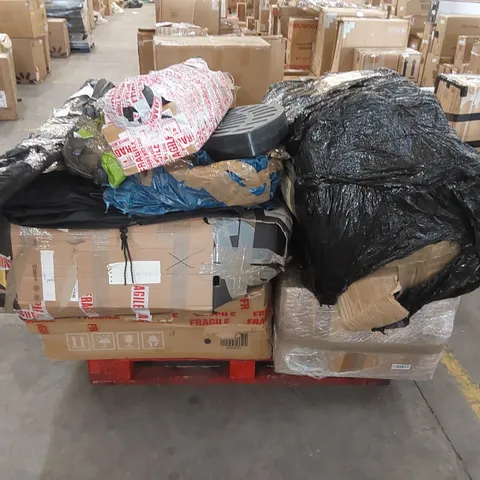 PALLET OF ASSORTED FURNITURE PARTS AND HOUSEHOLD PRODUCTS 