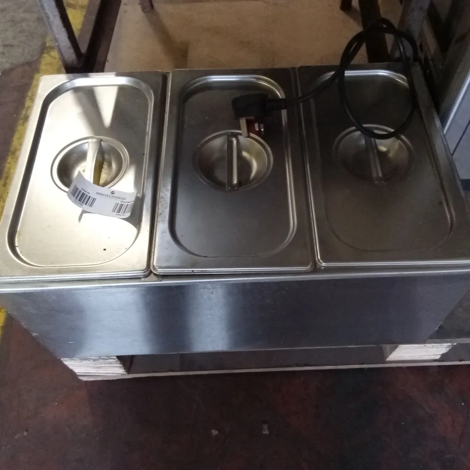 EBW001 COUNTERTOP WET BAIN MARIE WITH DRAIN TAP