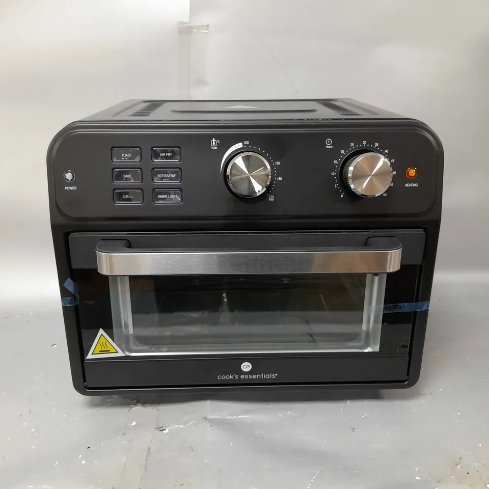 BOXED COOK'S ESSENTIAL 21-LITRE AIRFRYER OVEN IN BLACK