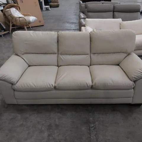 DESIGNER LEATHER 3 SEATER SOFA