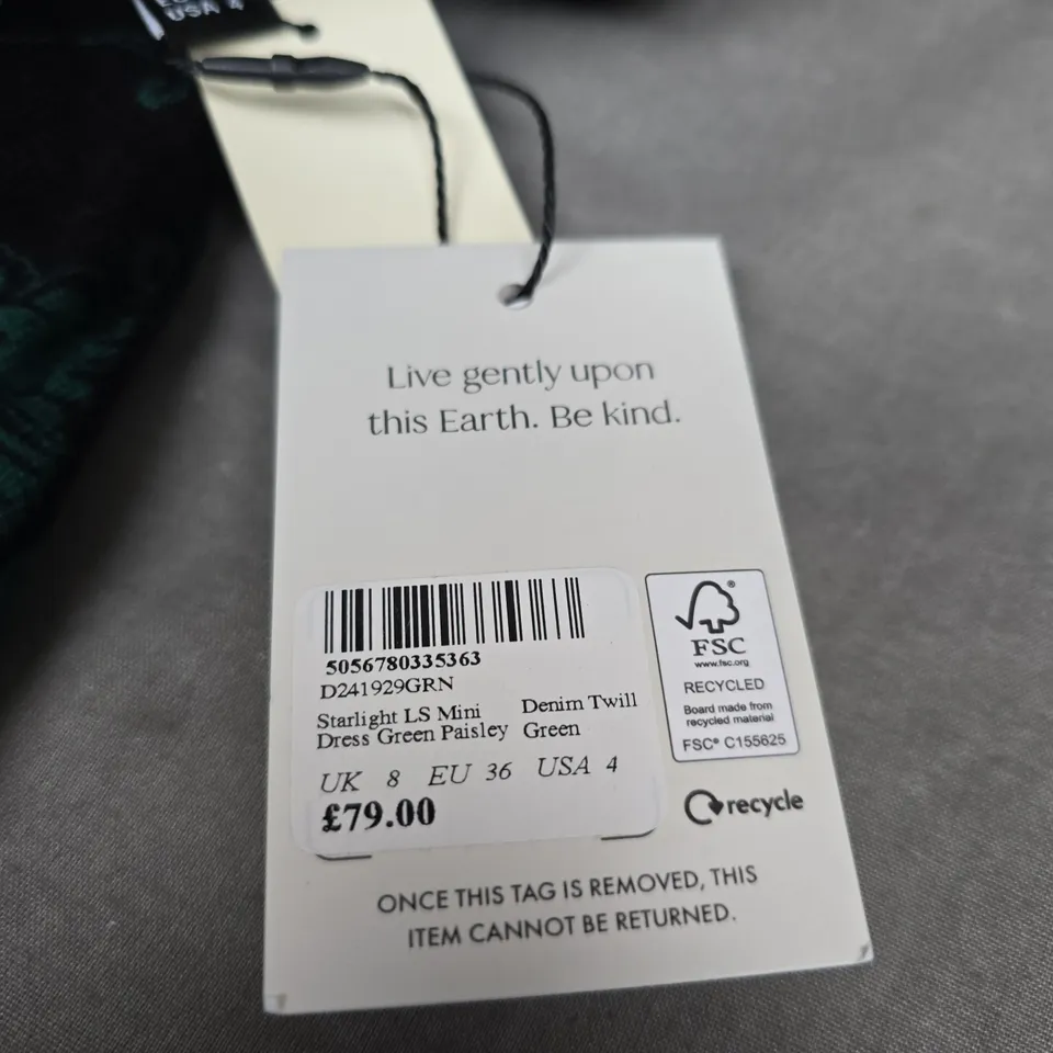 NOBODYS CHILD STARLIGHT LS MIDI DRESS - SIZE 8