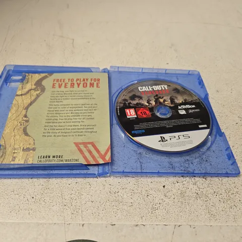 CALL OF DUTY: VANGUARD / WARZONE – PS5 GAME DISC IN BLUE CASE