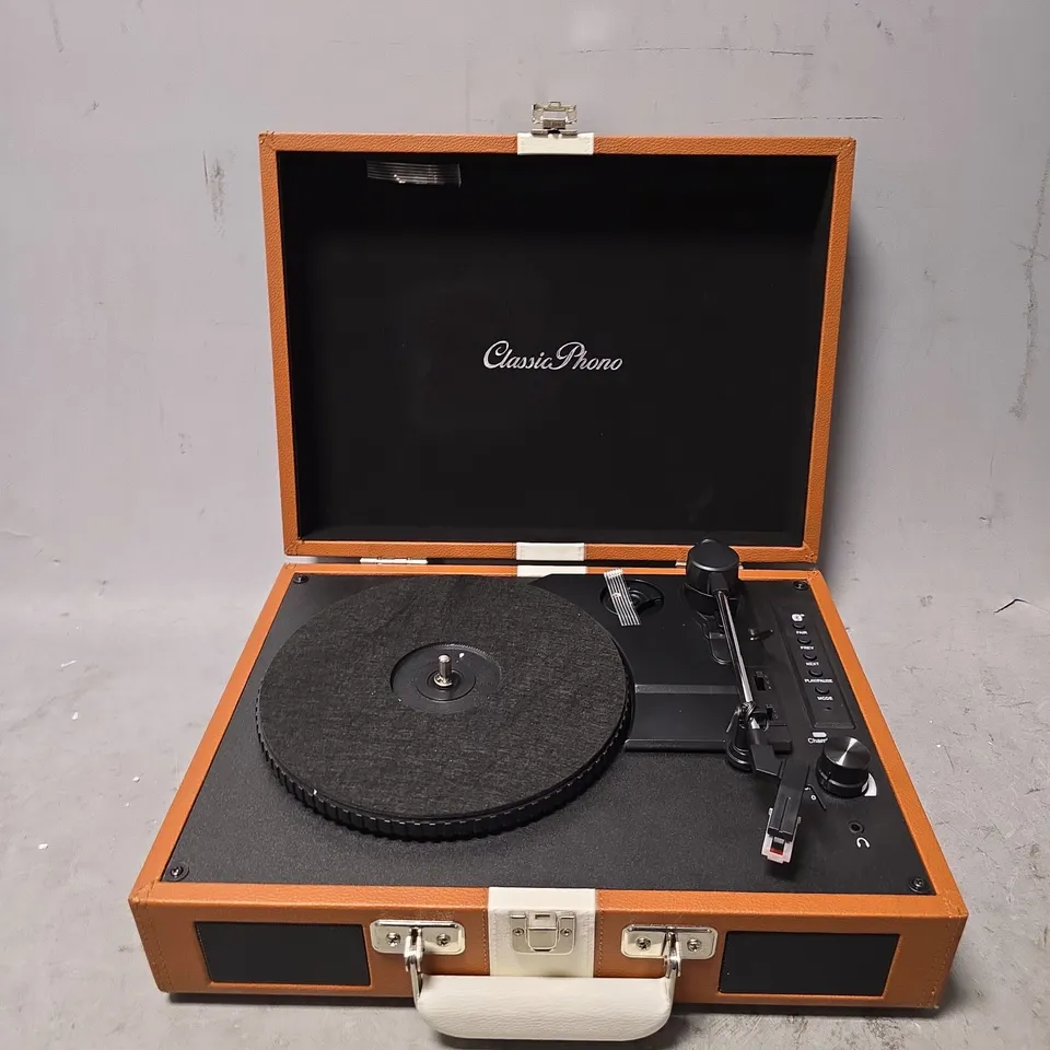 BOXED CLASSIC PHONO BY LENCO TURNTABLE WITH BLUETOOTH RECEPTION TT-120BNWH