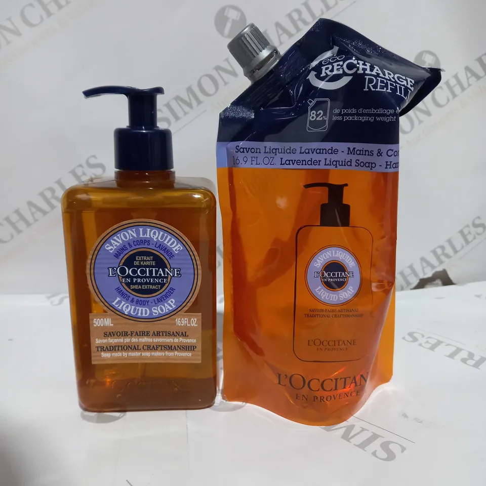 L'OCCITANE 6 PIECE COMPLETE LIQUID SOAP COLLECTION