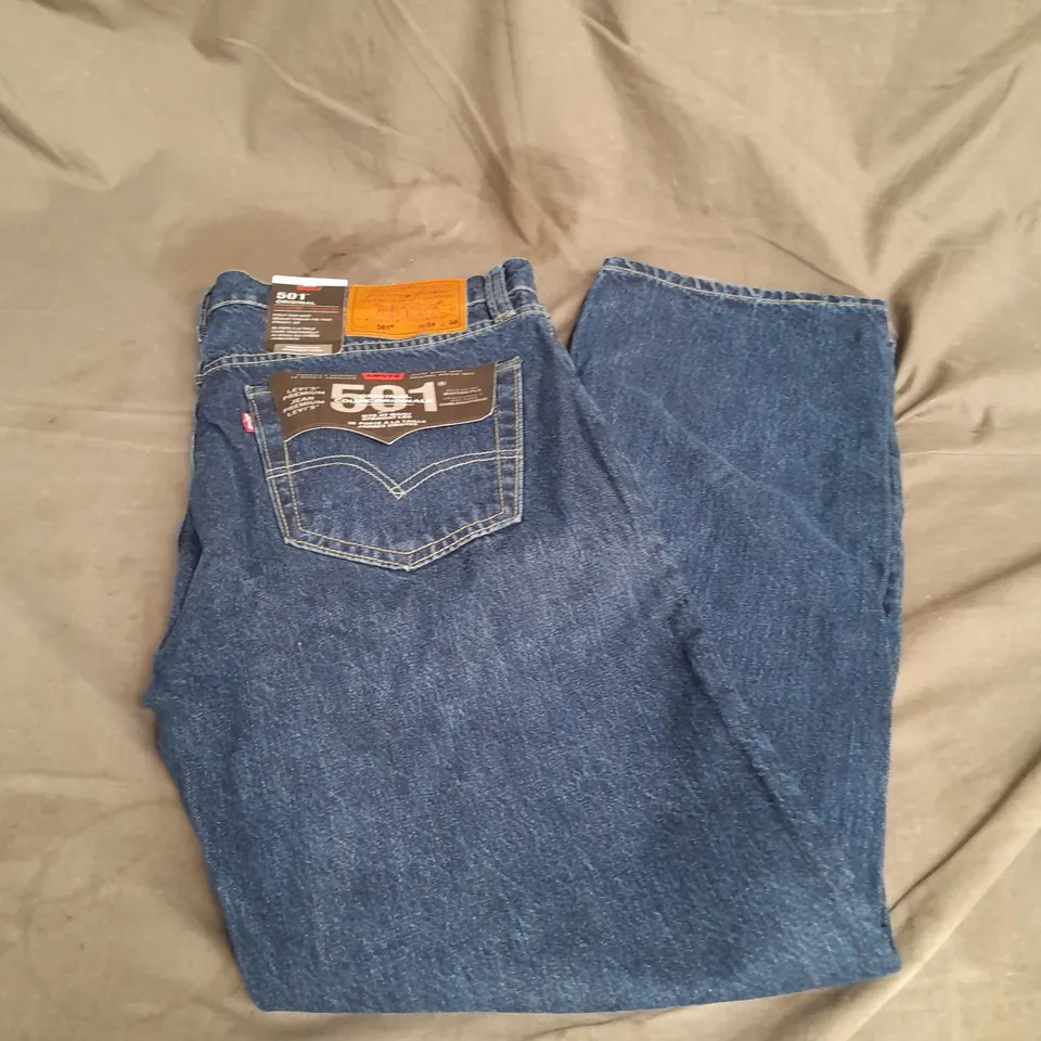 LEVI'S 501 ORIGINAL JEANS IN DARK BLUE SIZE W34 L30
