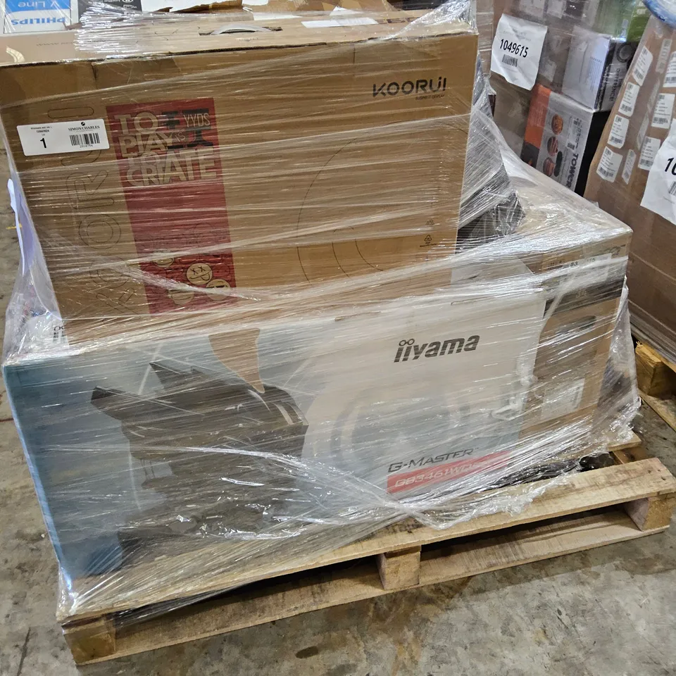 PALLET OF APPROXIMATELY 13 UNPROCESSED RAW RETURN MONITORS TO INCLUDE;