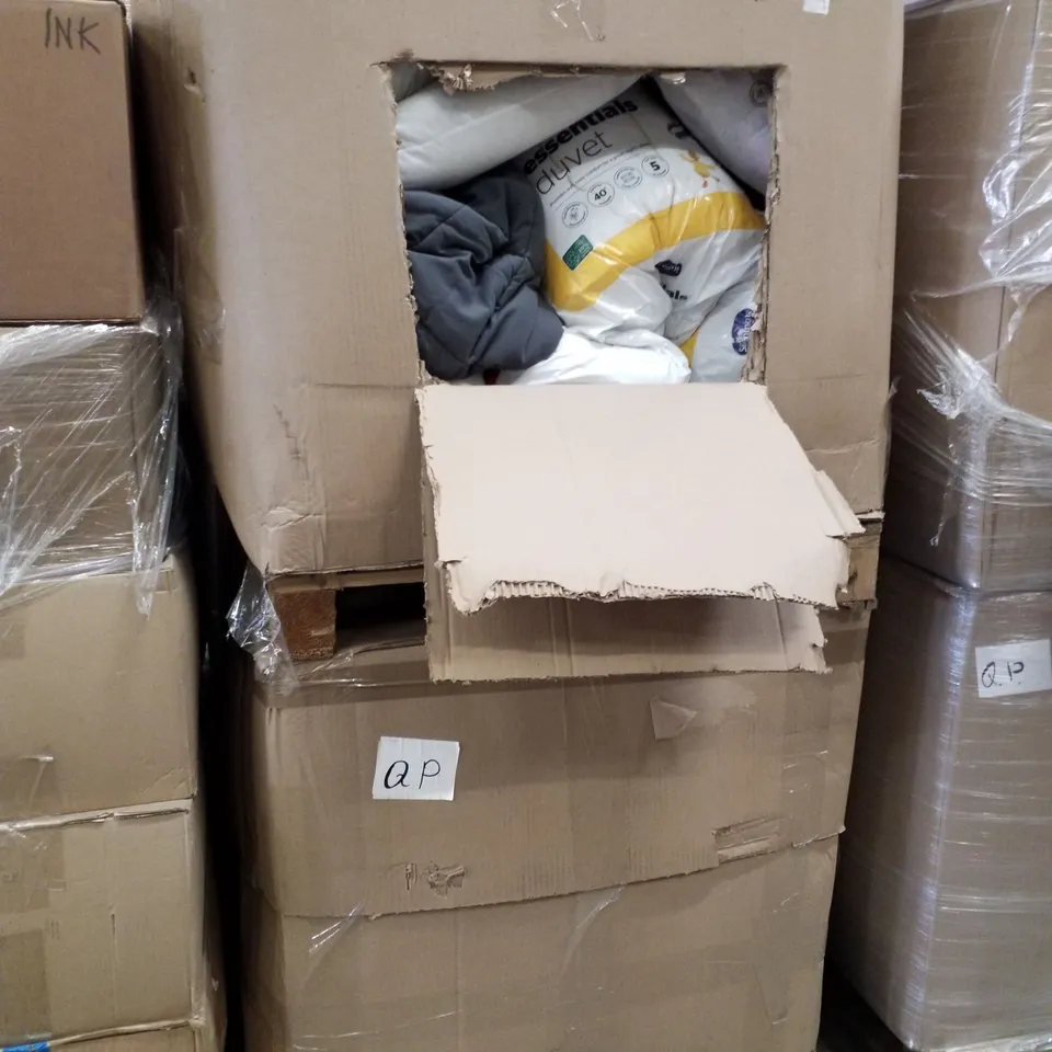 PALLET OF 2 BOXES EACH CONTAINING ASSORTED BEDDING 