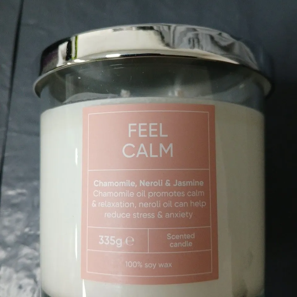 H&W FEEL CALM CHAMOMILE, NEROLI & JASMINE SOY CANDLE – 335G
