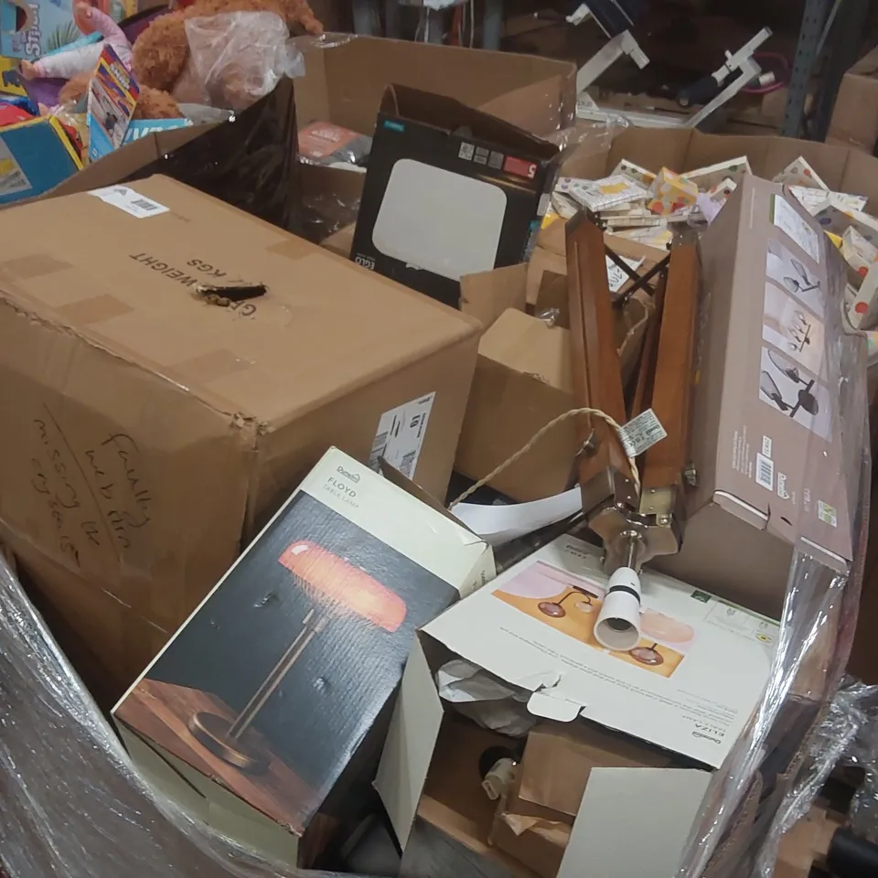 PALLET CONTAINING A LARGE QUANTITY OF ASSORTED LIGHTING PRODUCTS
