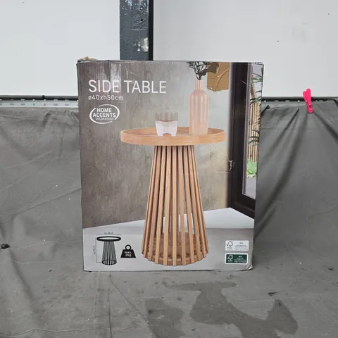 BOXED HOME ACCENTS SIDE TABLE