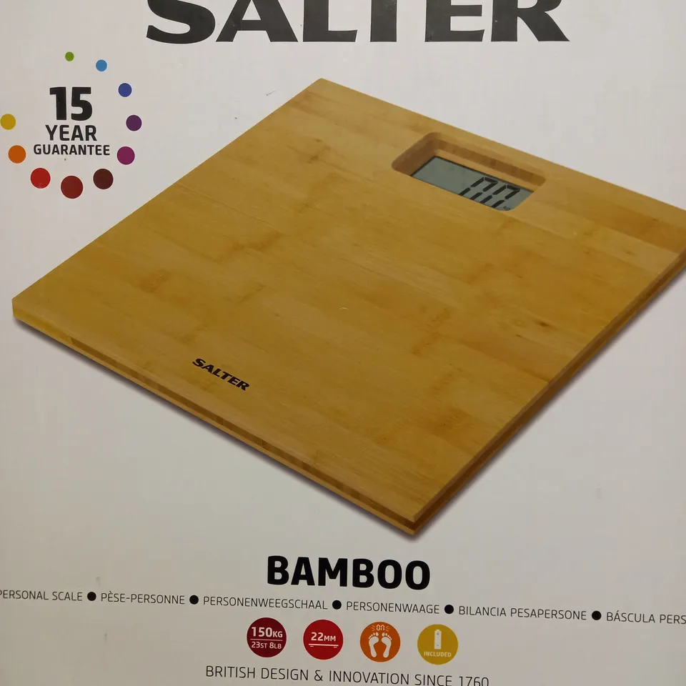 BOXED SALTER BAMBOO PERSONAL SCALE 
